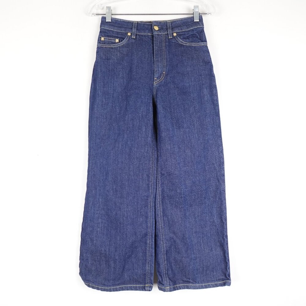 FILIPPA K Laurie High Waist Wide Cropped Leg Jeans Women's Size 26 (26x23)